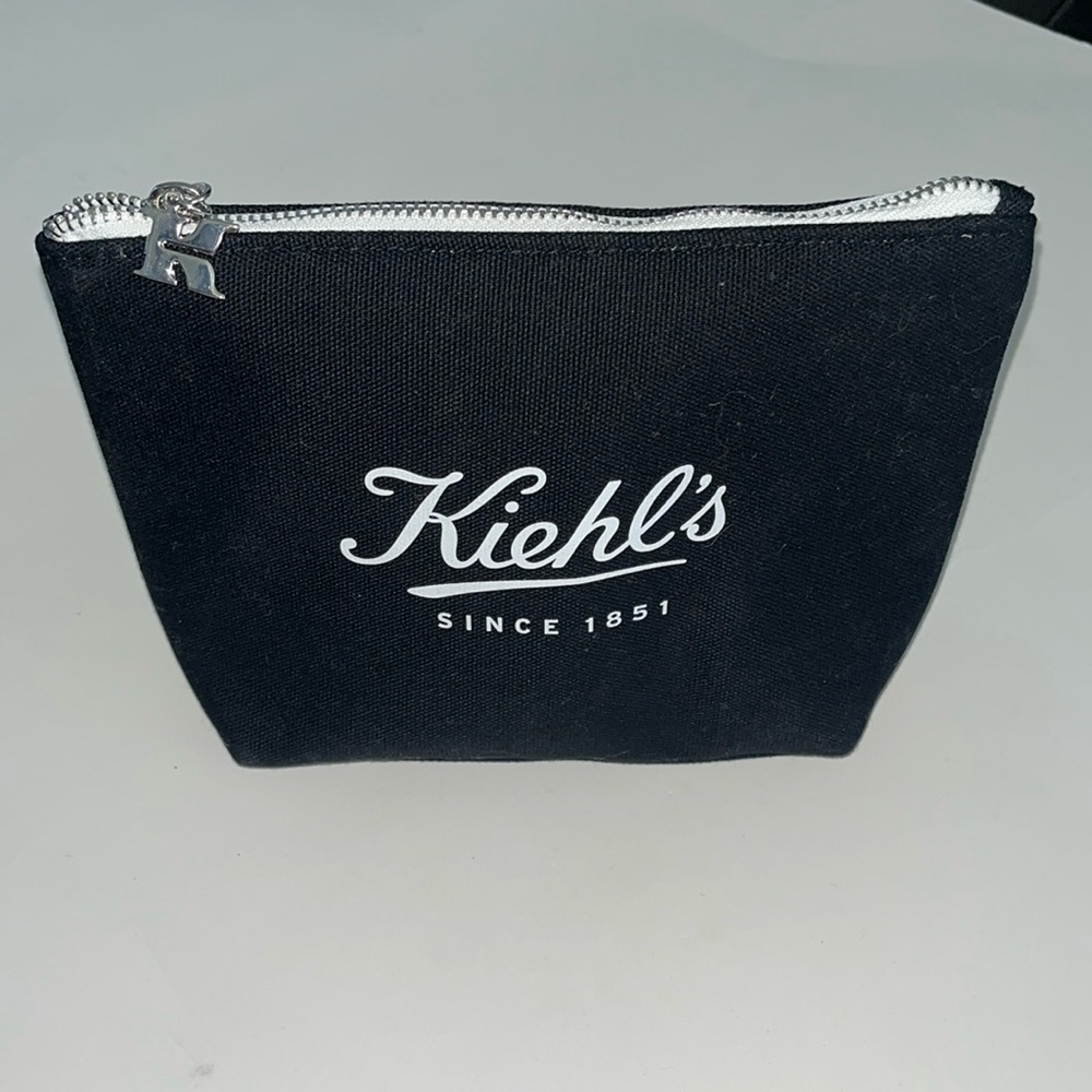 Kiehl’s Black Canvas Makeup Bag